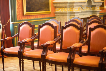 chair in a meeting room