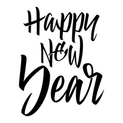 Happy new year. Lettering