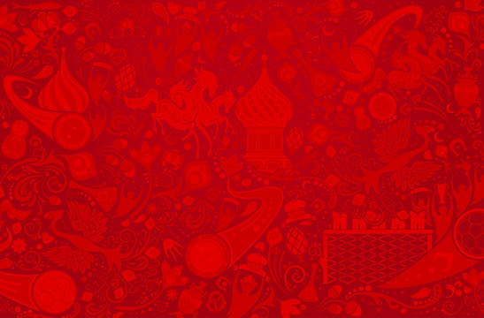Russian red background, vector illustration