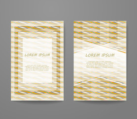 Business card with sample text. Flyer identity template set, invitation design collection, abstract pattern for booklet layout.
