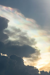 Irisation or iridescent cloud