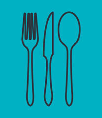 menu restaurant delicious food line isolated vector illustration design
