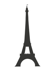 tower eiffel paris isolated icon vector illustration design