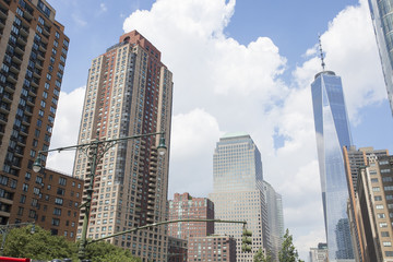 フリーダムタワー　ニューヨークの風景