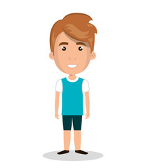 boy cartoon kid isolated vector illustration eps 10