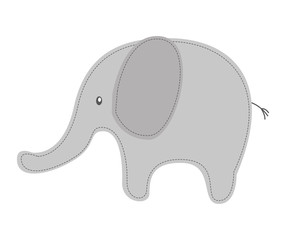 elephant cute tender icon vector illustration design