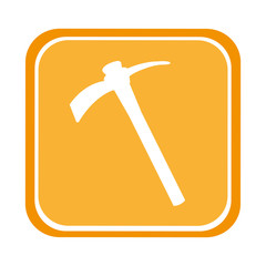 picks construction tool equipment icon vector illustration design