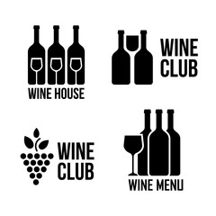 Logo for bar, restaurant, alcohol, wine
