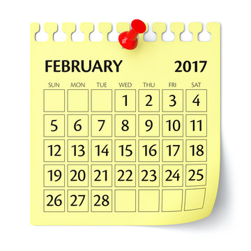 February 2017 - Calendar