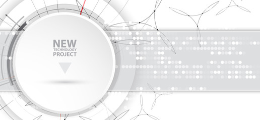 Obraz premium abstract internet computer technology business solution