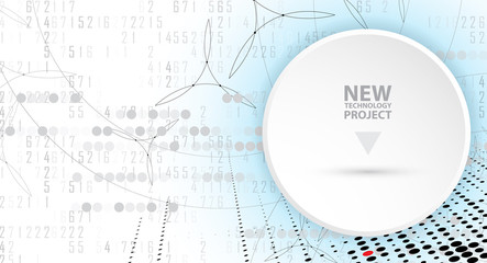 Obraz premium abstract internet computer technology business solution