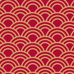 Seamless wave japanese pattern