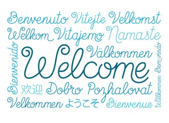 Welcome Script in Different Languages