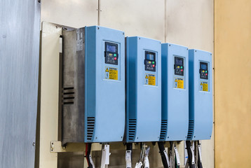 Industrial electricity inverters in a factory