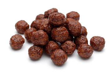 Chocolate corn balls flakes © mates