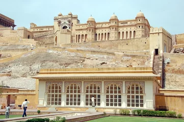 Papier Peint photo autocollant Travaux détablissement Amber Fort in Jaipur, Rajasthan, India