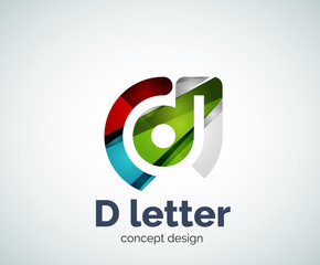 Vector D letter concept logo template