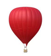 Wandaufkleber Ballon Roter Heißluftballon isoliert