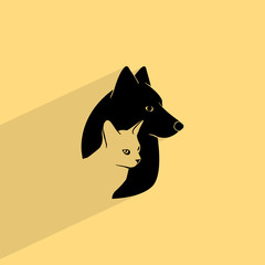 dog and cat  icon