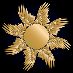 Graphic design with wings