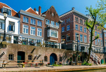 Obraz premium Utrecht. Old city canal.