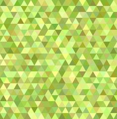 Fototapeta na wymiar Lime triangle mosaic vector background design