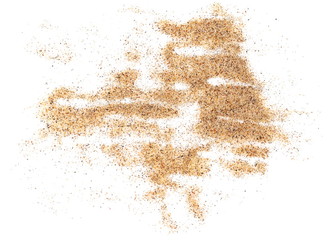 Fototapeta premium pile sand isolated on white background