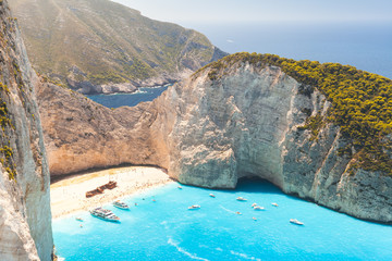 Greek island Zakynthos, Navagio beach