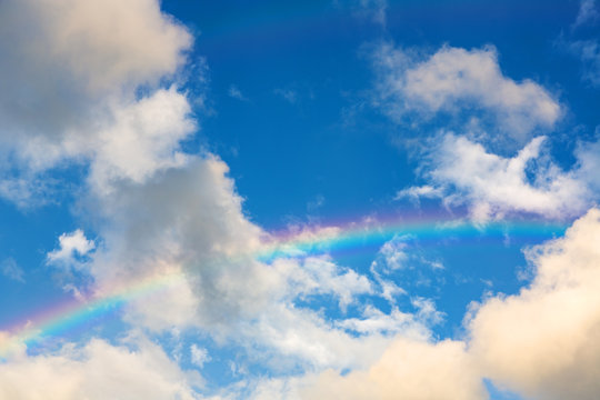 Beautiful rainbow in the sky © danielskyphoto