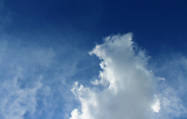 Fototapeta na wymiar blue sky with clouds black