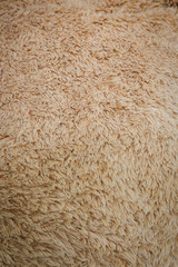 close-up brown wool fluffy fur texture background