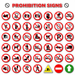 Prohibition Signs 