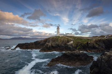 Lighthouse, Fanad Head, County Donegal, North Ireland - obrazy, fototapety, plakaty
