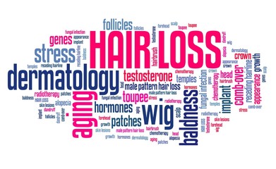 Obraz premium Wypadanie włosów