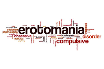 Erotomania word cloud