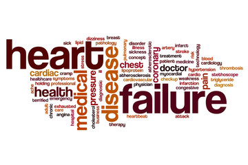 Heart failure word cloud