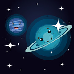 astronomy system solar planets isolated vector illustration eps 10