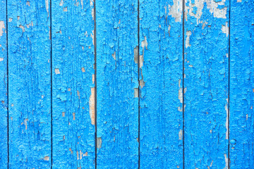 Fototapeta na wymiar blue wooden fence
