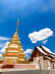 Fototapeta premium pagoda in thai temple northern thailand