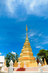 Fototapeta premium pagoda in thai temple northern thailand