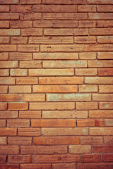 old brick wall, vintage colours