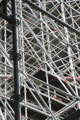 vertical image of construction scaffolding
