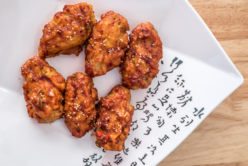 Spicy korean fried chicken