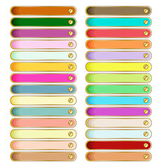Colorful Banner or button collection