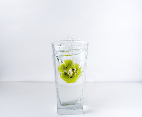 glass with kiwi