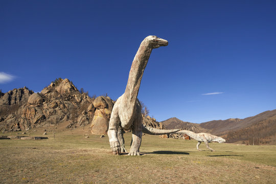 Dinosaur Valley in Terelj National Park. Mongolia