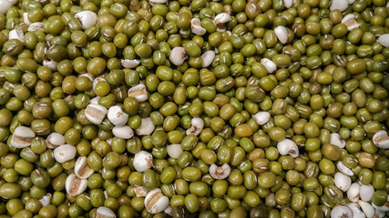 group of green nut with white millet 
