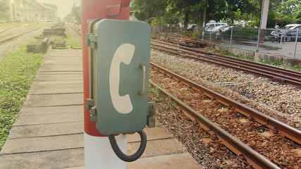 Unavailable of emergency telephone at train station