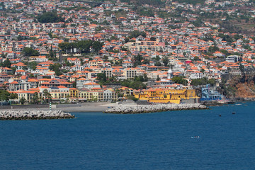 City on sea coast. Funchal, Madeira, Portugal
