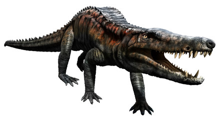 Uberabasuchus from the Cretaceous era 3D illustration
